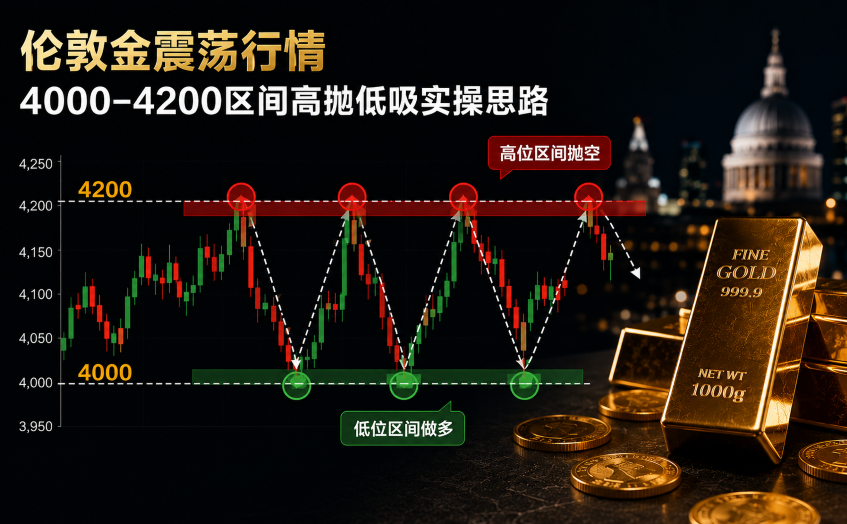 倫敦金震蕩行情操作策略